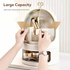 ORGANIZER PORTATILE MULTIFUNZIONALE ORGANIZZATORE COSMETICI GIOIELLI ANTIPOLVERE CASSETTO