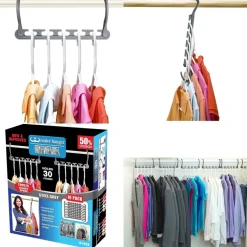 ORGANIZER SALVASPAZIO 10 PORTA STAMPELLE GRUCCE PER ARMADIO WONDER HANGER MAX