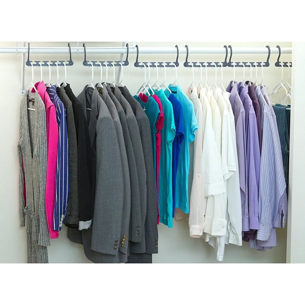 ORGANIZER SALVASPAZIO 10 PORTA STAMPELLE GRUCCE PER ARMADIO WONDER HANGER MAX