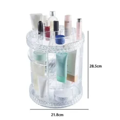 ORGANIZER TONDO TRASPARENTE CRILEX PER GIOIELLI TRUCCHI COSMETICI MAKE-UP 59068