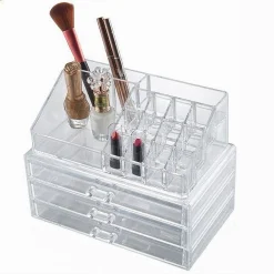 ORGANIZER TRASPARENTE 3 CASSETTI PORTA GIOIELLI TRUCCHI COSMETICI MAKE-UP 10254