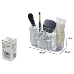ORGANIZER TRASPARENTE CRILEX PER CREME TRUCCO COSMETICI MAKEUP 8 SCOMPARTI 59064