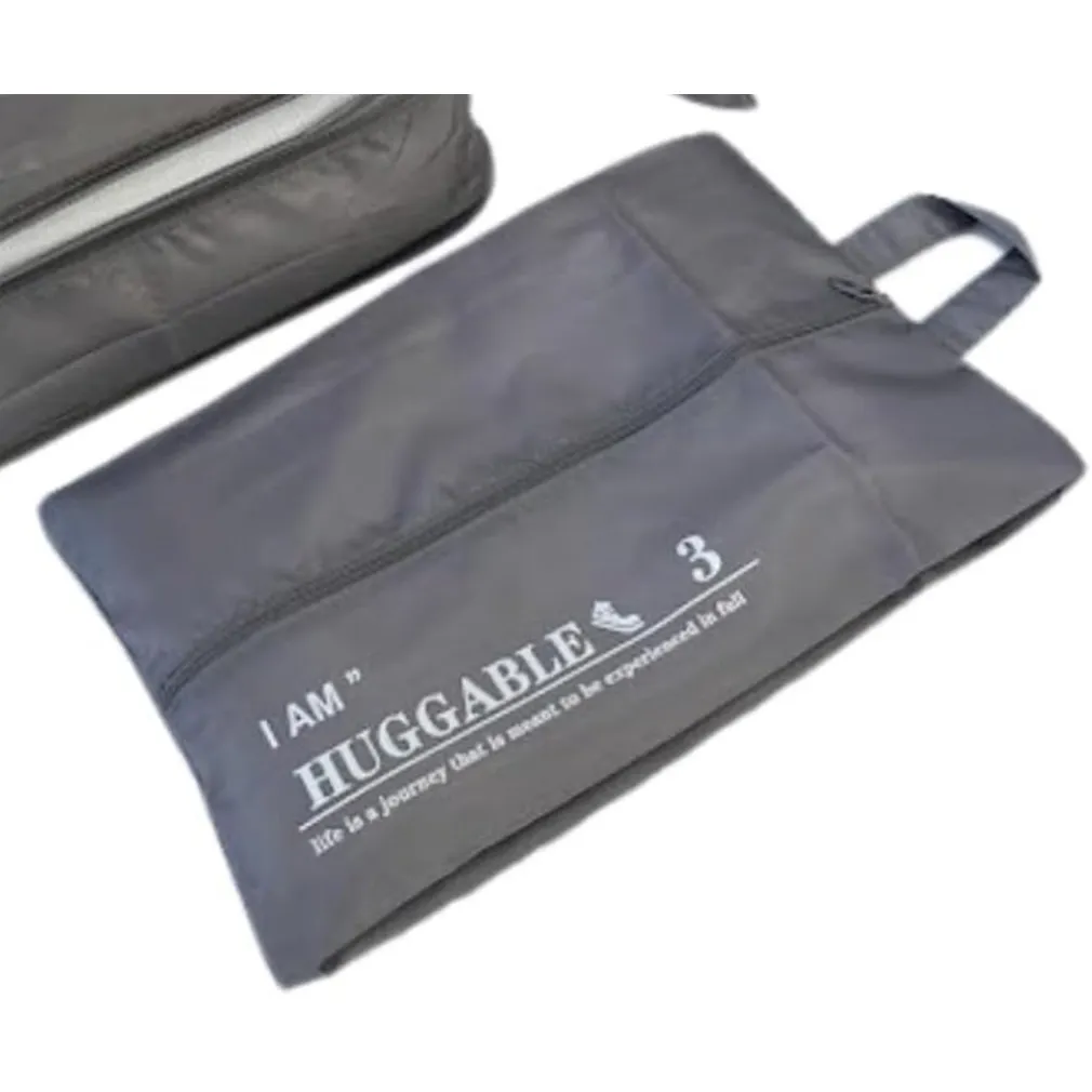 ORGANIZER VIAGGIO CASA BORSA IMPERMEABILE ORGANIZZATORE VALIGIA GRIGIO 38X23X12CM 87711