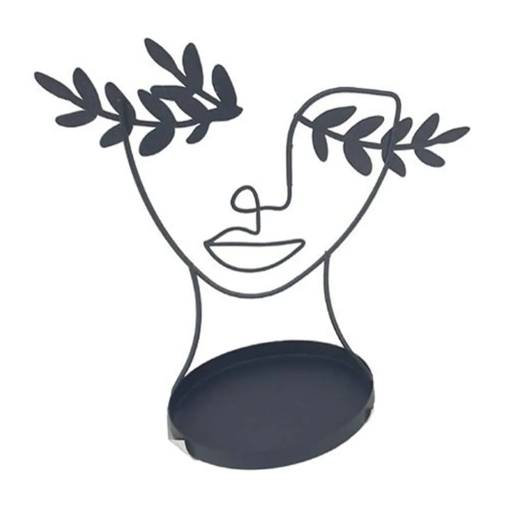 ORGANIZZATORE STAND ESPOSITORE METALLO GIOIELLI COLLANE BRACCIALI DESIGN VOLTO