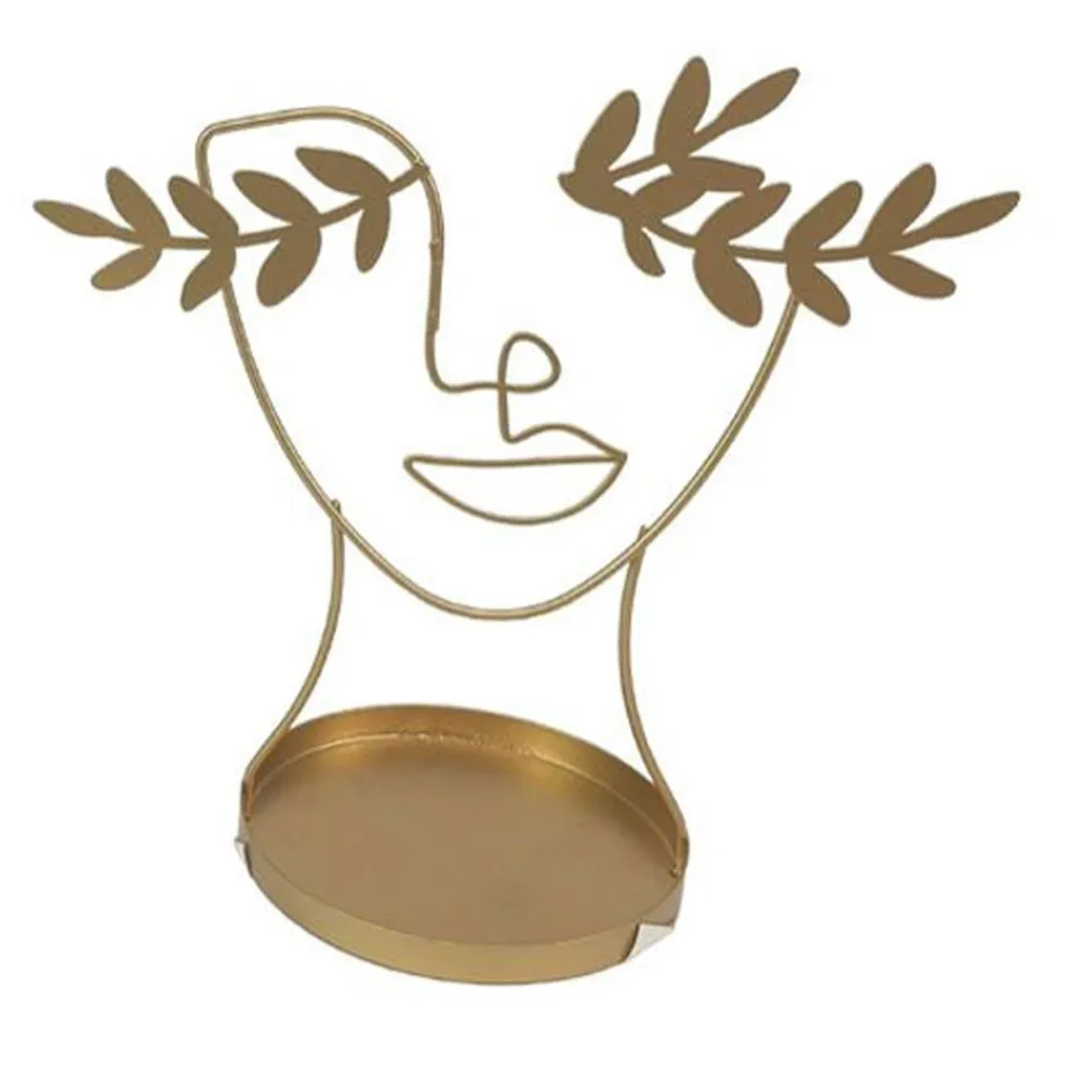 ORGANIZZATORE STAND ESPOSITORE METALLO GIOIELLI COLLANE BRACCIALI DESIGN VOLTO