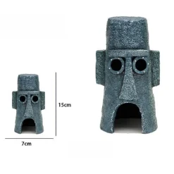 ORNAMENTO ACQUARIO CASA DEL POLPO DECORAZIONE MINIATURA TESTA SUBACQUEA 71546