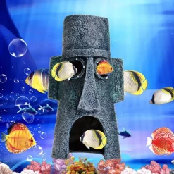 ORNAMENTO PER ACQUARIO DECORATIVO CASA CASETTA CARTONE SPONGEBOB PESCI ACQUA