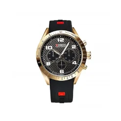 OROLOGI DI LUSSO DI MARCA CINGHIA SILICONE ANALOGICO AL QUARZO OROLOGIO 8167