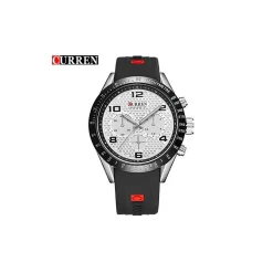 OROLOGI DI LUSSO DI MARCA CINGHIA SILICONE ANALOGICO AL QUARZO OROLOGIO 8167