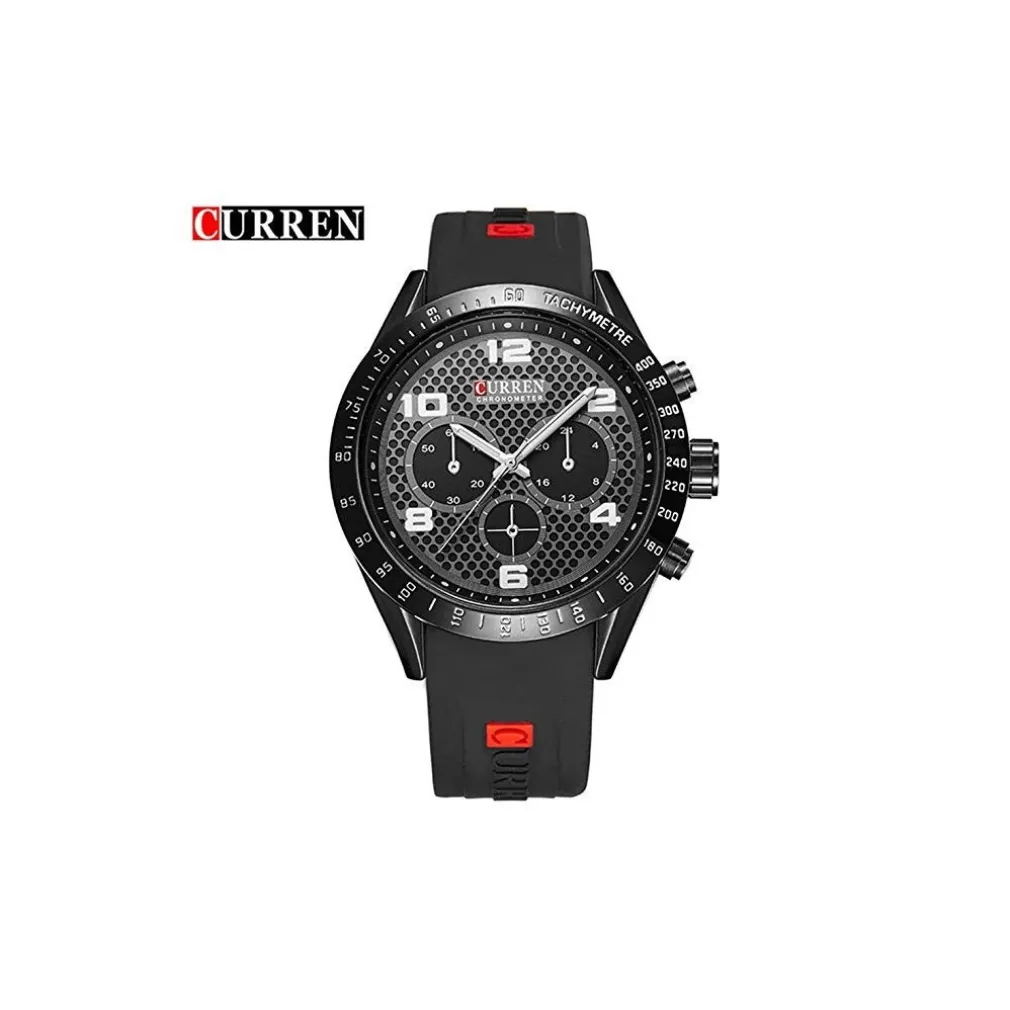 OROLOGI DI LUSSO DI MARCA CINGHIA SILICONE ANALOGICO AL QUARZO OROLOGIO 8167