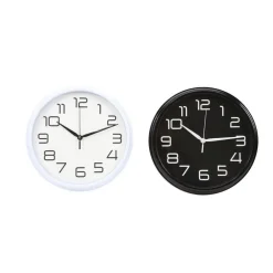 OROLOGIO DA PARETE MURO ANALOGICO PER CUCINA STANZA CASA 30CM BIANCO NERO 186866