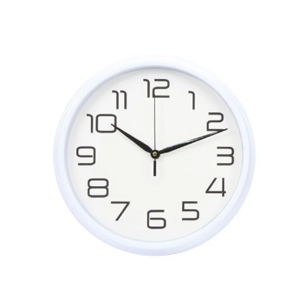 OROLOGIO DA PARETE MURO ANALOGICO PER CUCINA STANZA CASA 30CM BIANCO NERO 186866