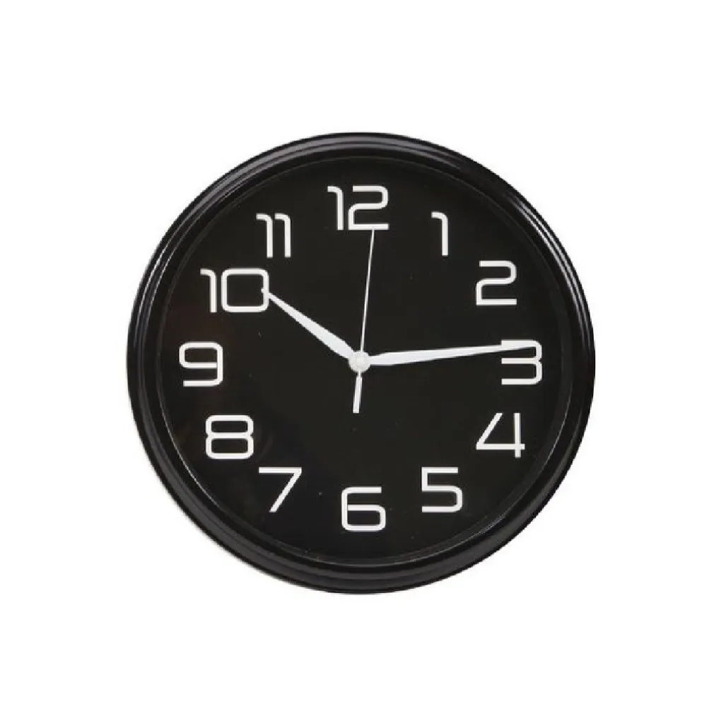 OROLOGIO DA PARETE MURO ANALOGICO PER CUCINA STANZA CASA 30CM BIANCO NERO 186866