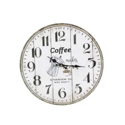 OROLOGIO DA PARETE MURO IN LEGNO ANALOGICO DECORATO CUCINA STANZA CASA 218691