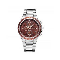 OROLOGIO DA POLSO 8011 ANALOGICO SPORTIVI AL QUARZO D'AFFARI ACCIAIO DI LUSSO