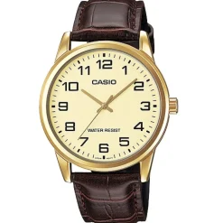 OROLOGIO DA POLSO CASIO MTP-V001GL-9BUDF ANALOGICO UOMO PELLE FONDO ORO