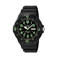 OROLOGIO DA POLSO CASIO MRW-200H-3BVEF ANALOGICO UOMO SPORTIVO NERO VERDE
