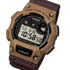 OROLOGIO DA POLSO CASIO W-735H-5AVD DIGITALE UOMO SPORTIVO CRONOGRAF MARRONE