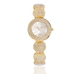 OROLOGIO DA POLSO DONNA SOUSOU S6097 MOVIMENTO QUARZO CUORE BRILLANTINI DORATO