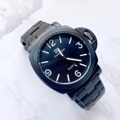 OROLOGIO DA POLSO IK COLLECTION UOMO ANALOGICO QUARZO GRANDE NERO FONDO NERO