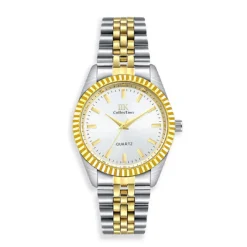 OROLOGIO DA POLSO IK COLLECTION SILVER DORATO ANALOGICO QUARZO QUADRANTE SILVER