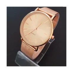 OROLOGIO DA POLSO QUADRANTE ROSA UOMO DONNA ANALOGICO QUARZO MODERNO FASHION
