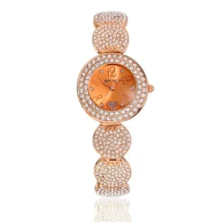 OROLOGIO DA POLSO SOUSOU S6097 DONNA MOVIMENTO QUARZO CUORE BRILLANTINI ORO ROSA