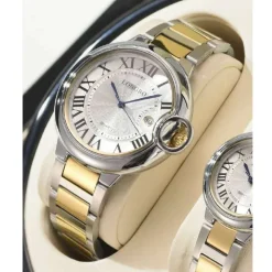 OROLOGIO DA POLSO UOMO DONNA LONGBO 80771 QUARZO DATA IMPERMEABILE SILVER DORATO