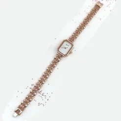 OROLOGIO DA POLSO YAKI DONNA ANALOGICO QUARZO ACCIAIO MODA ORO ROSA BRACCIALE