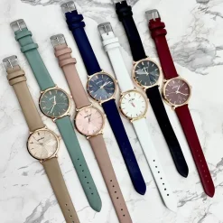 OROLOGIO DA POLSO YUNKOU 5973-2 ANALOGICO MODERNO FASHION CASUAL CINTURINO PELLE