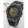 OROLOGIO DA POLSO ZCC 4407 PER UOMO AUTOMATICO ELEGANTE CASUAL NERO NERO