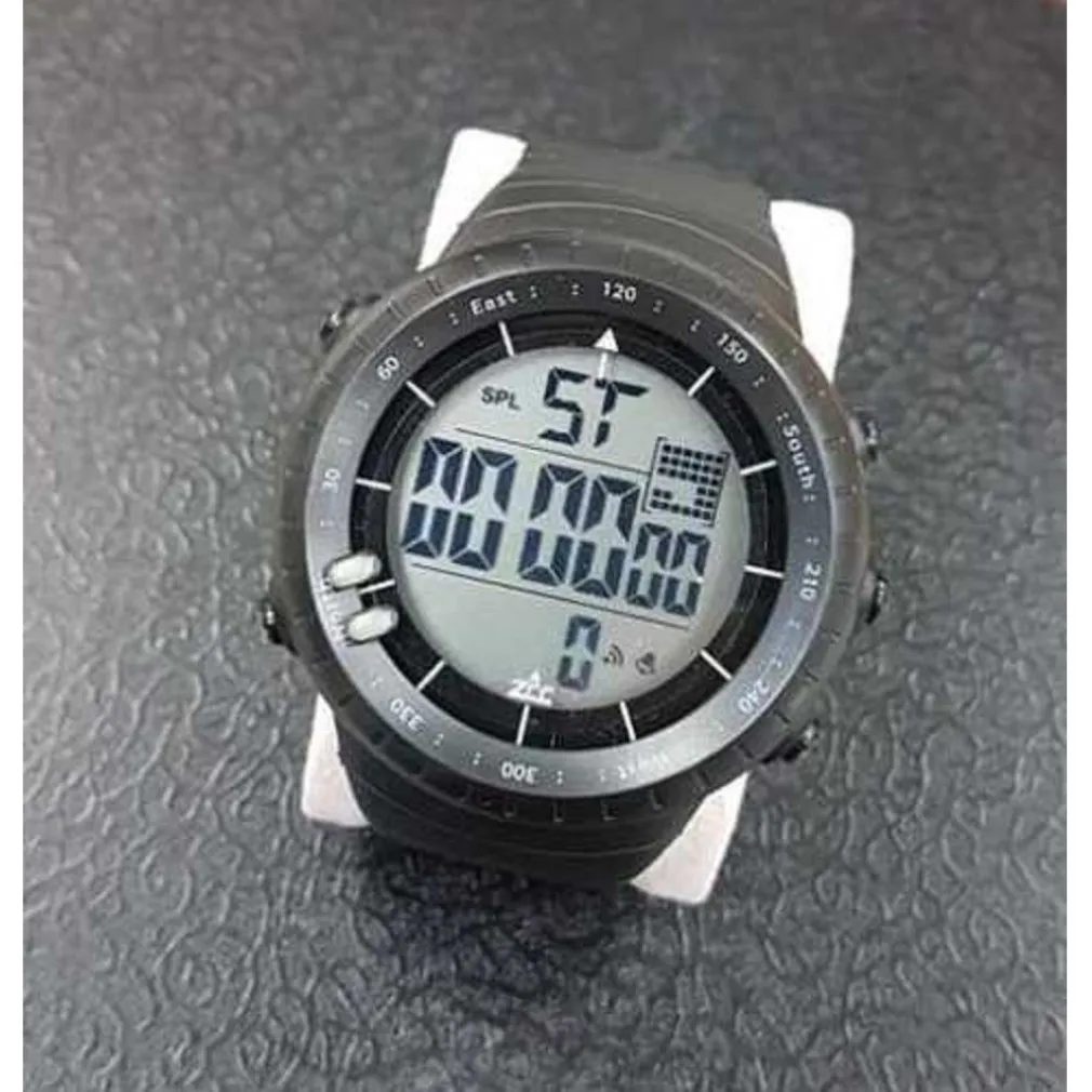 OROLOGIO DA POLSO ZCC COMPASS DIGITALE SVEGLIA DATA CRONOMETRO SPORTIVO NERO