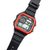 OROLOGIO DA POLSO ZCC UNISEX DIGITALE CRONO LUCE SPORT CLASSIC VINTAGE ROSSO NERO