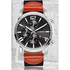 OROLOGIO DI LUSSO D'AFFARI MARCA CURREN OROLOGI MILITARE AL QUARZO 8194