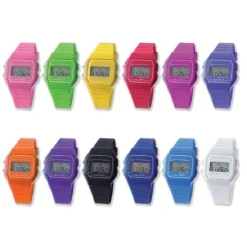 OROLOGIO DIGITALE SPORT CON CINTURINO IN SILICONE COLORATO PER UOMO DONNA UNISEX