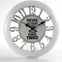 OROLOGIO PARETE TONDO SILENZIOSO 31X4 CM IN PLASTICA VINTAGE VARI COLORI 738821