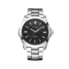 OROLOGIO POLSO CURREN 8109 UOMO ANALOGICO QUARZO ACCIAIO SILVER QUAD NERO