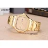 OROLOGIO POLSO LONGBO 80703G UOMO QUARZO DATA ANALOGICO ACCIAIO ELEGANTE DORATO