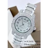 OROLOGIO POLSO SOUSOU S6011 QUARZO ACCIAIO MODA BRILLANTINI SILVER FONDO SILVER