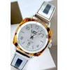 OROLOGIO POLSO ZCC 18 DONNA QUARZO ACCIAIO MODA AMBRATO SILVER QUADRANTE BIANCO
