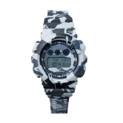 OROLOGIO SPORTIVO POLSO ZH 7901 UOMO CRONOGRAFO DIGITALE DATA CAMOUFLAGE GRIGIO
