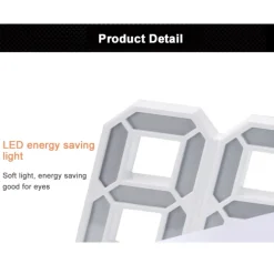 OROLOGIO SVEGLIA DIGITALE DISPLAY 3D A LED DA TAVOLO PARETE ARREDO CASA UFFICIO