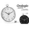 OROLOGIO 30X4 CM DA PARETE TONDO COLORI ASSORTITI IN PLASTICA SILENZIOSO 798054