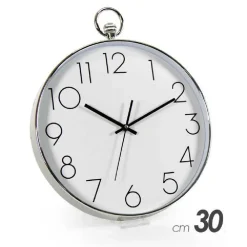 OROLOGIO 30X4 CM DA PARETE TONDO COLORI ASSORTITI IN PLASTICA SILENZIOSO 798054