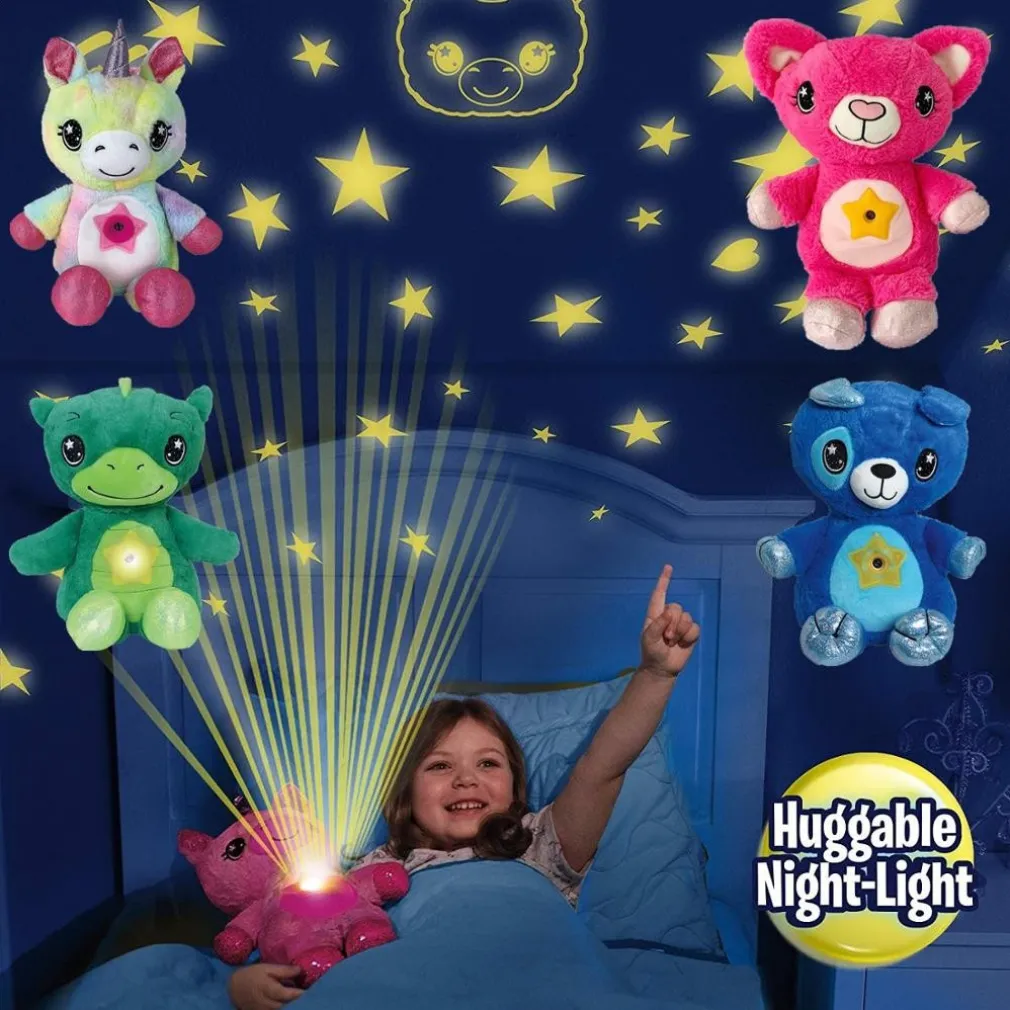 ORSACCHIOTTO DI PELUCHE CON PROIETTORE STELLE LUCE PER CAMERETTA CIELO STELLATO