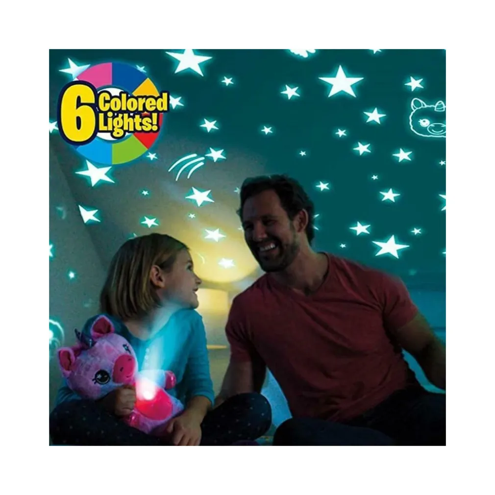 ORSACCHIOTTO DI PELUCHE CON PROIETTORE STELLE LUCE PER CAMERETTA CIELO STELLATO