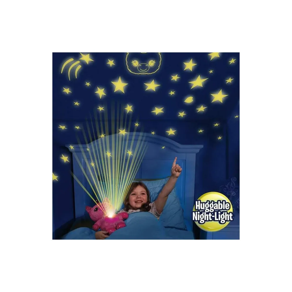 ORSACCHIOTTO DI PELUCHE CON PROIETTORE STELLE LUCE PER CAMERETTA CIELO STELLATO