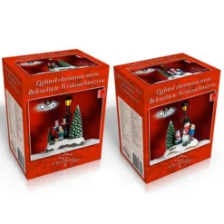 PAESAGGIO STATUETTE TEMA NATALIZIO DA 12,5 CM CON LUCE A LED VARI MODELLI