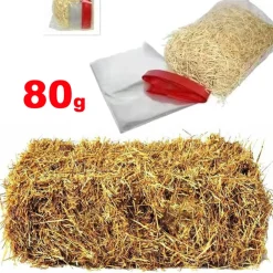 PAGLIA COLORE LEGNO DA 160g PER DECORAZIONI ADDOBBI PRESEPE E CESTI DA REGALO