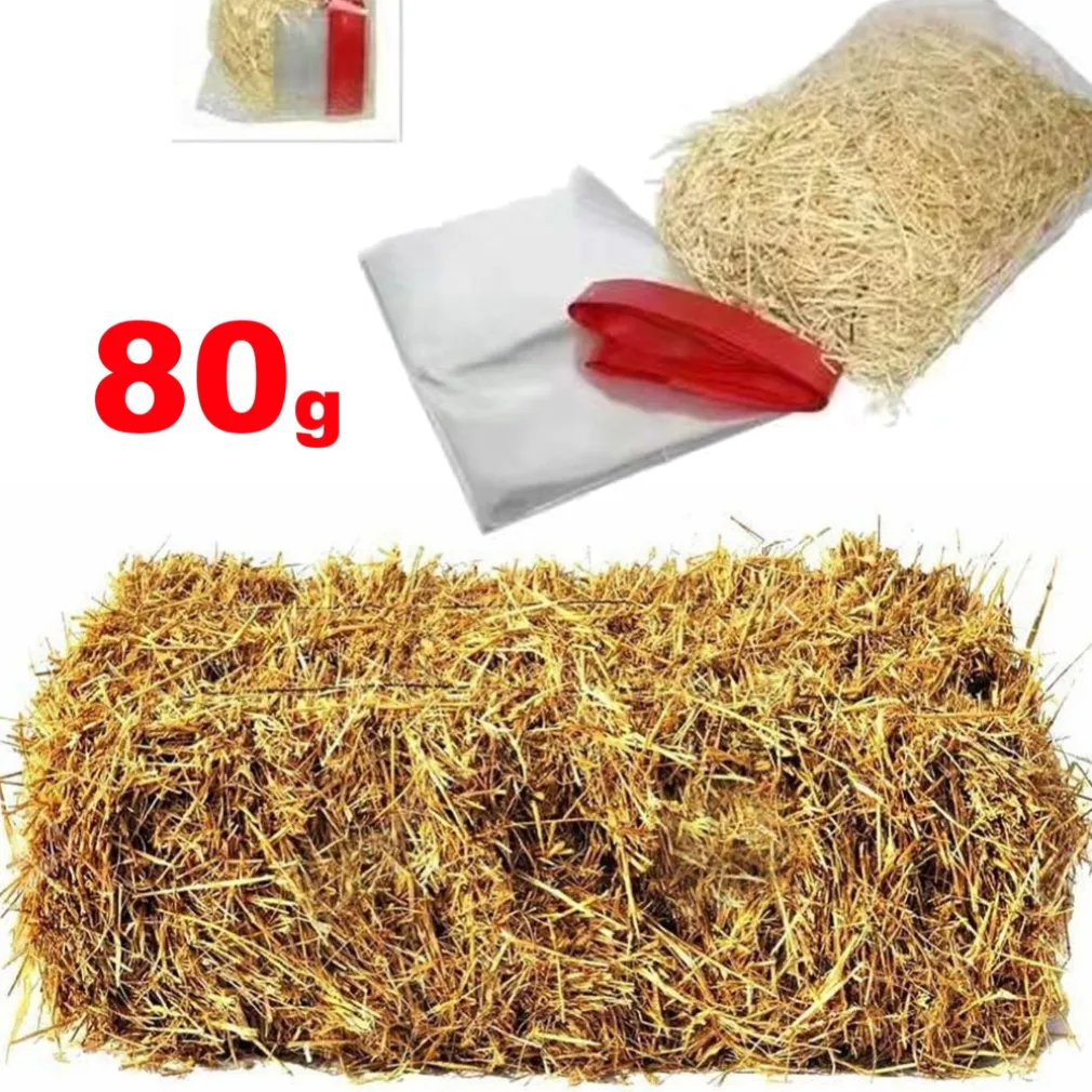 PAGLIA COLORE LEGNO DA 160g PER DECORAZIONI ADDOBBI PRESEPE E CESTI DA REGALO